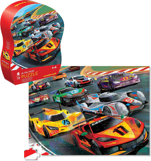 Kids Puzzle Racing Vehicles for 6+ years old+ Years 72pcs Crocodile Creek