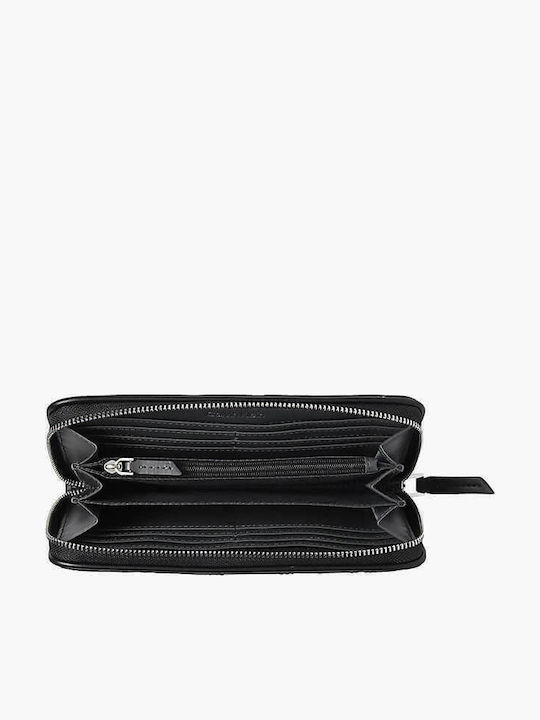 Quilted Large Women's Wallet Classic Black