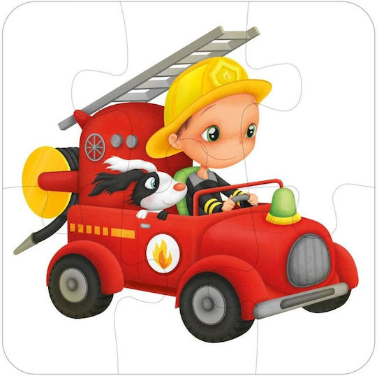 Kinderpuzzle Feuerwehrmann für 3+ Jahre alt+ Jahre 16pcs Eureka