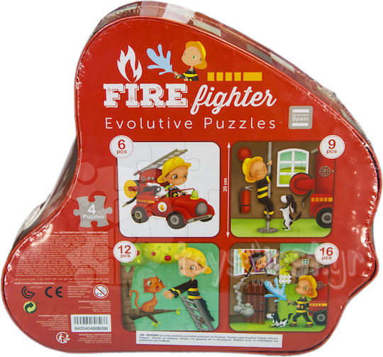 Kinderpuzzle Feuerwehrmann für 3+ Jahre alt+ Jahre 16pcs Eureka