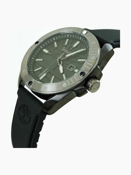 Timberland Carrigan Men's Watch 44mm Battery with Black Rubber Strap