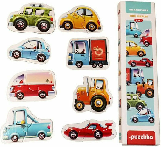 Kids Puzzle 8 in 1 Cars for 2+ Years 16pcs Cubika