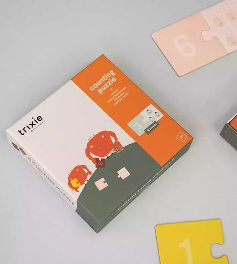 Дървено Детски Пъзел с Шипове Counting за 3+ години+ Години 20бр Trixie
