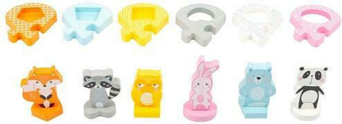 Wooden Kids Peg Puzzle Animals for 2+ years+ Years 6pcs Small Foot