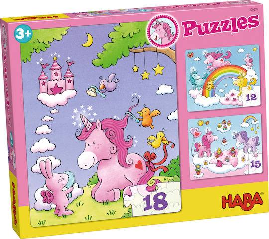 Kids Puzzle Little Pony & Glitter for 3+ years+ Years 18pcs Haba