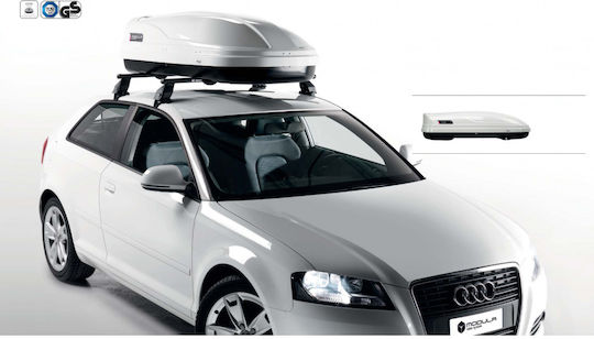 Modula Wego Car Roof Box with Double Opening and 450lt Capacity Λευκή Γυαλιστερή