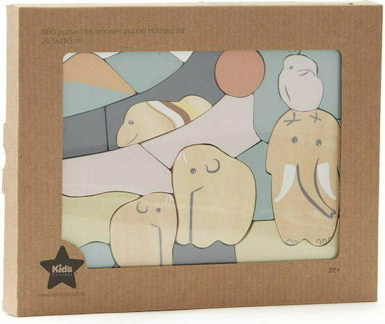 Lemnos Puzzle pentru Copii Neo an Animal pentru 3+ ani+ Ani 23buc Kids Concept
