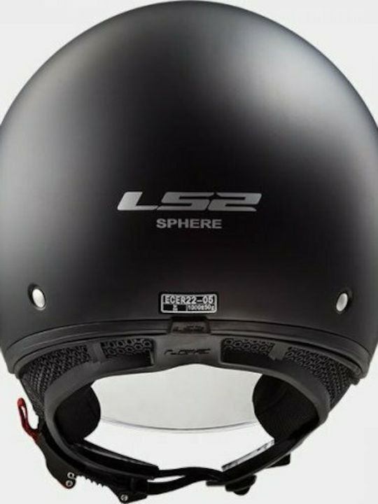 LS2 Sphere Lux OF558 Solid Matt Black Motorcycle Helmet Jet ECE 22.05 1000gr