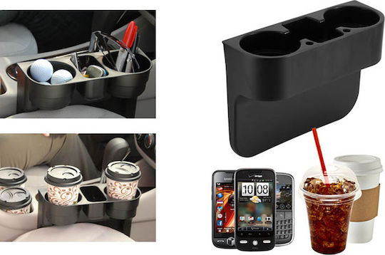 Factory Car Cup Holder Car Valet with Mobile Mount 2 Positions for Console in Black Color