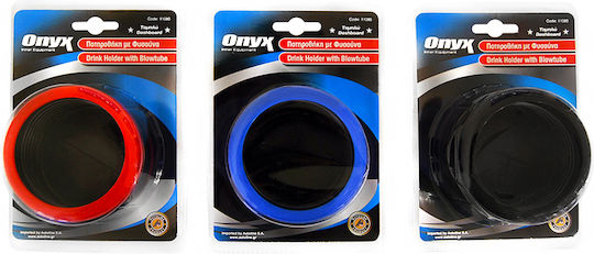 Autoline Car Cup Holder Onyx Harmonica 1 Position with Adhesive Tape in Black Color