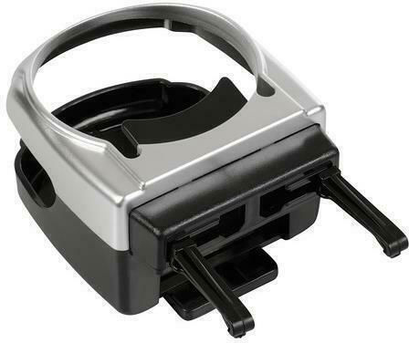 Lampa Car Cup Holder 1 Position with Screws in Silver Color