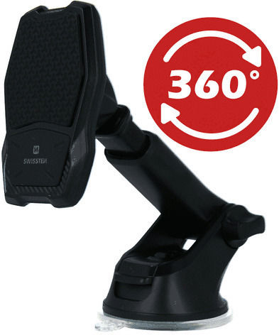 Swissten S-GRIP WM1-HK2 Car Mobile Mount with Magnet and Wireless Charging Black