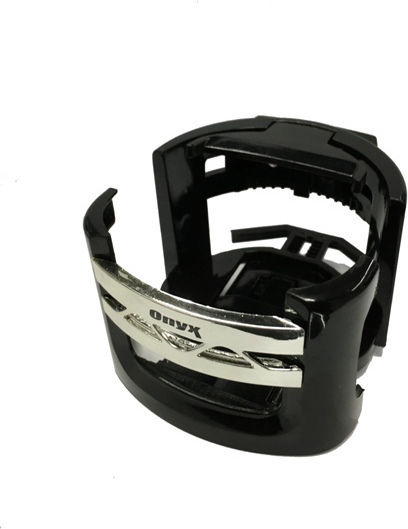 Autoline Car Cup Holder Onyx Foldable 1 Position for AC Vents in Black Color