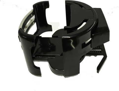 Autoline Car Cup Holder Onyx Foldable 1 Position for AC Vents in Black Color