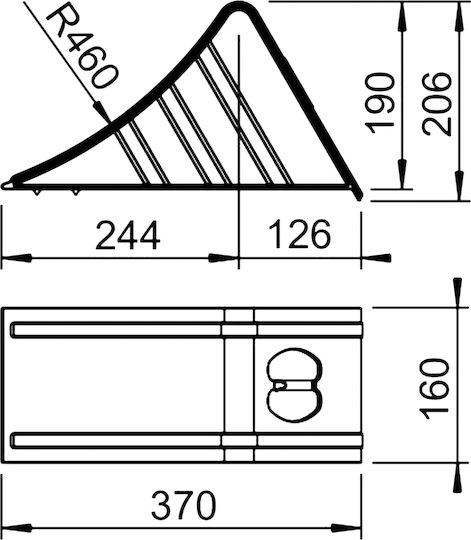 Next Systems Μεταλλική σφήνα τροχού (τάκος) - Πρότυπο DIN 76051