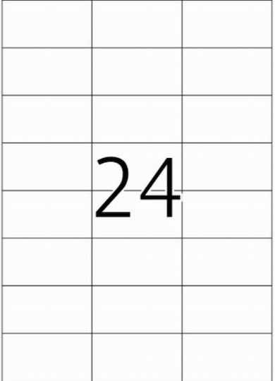 Typotrust 2400 Self-Adhesive Rectangular A4 Labels 70x37.12mm