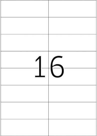 Typotrust 1600 Self-Adhesive Rectangular A4 Labels 105x37.125mm