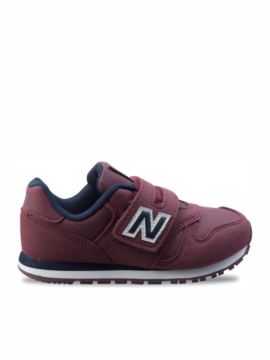 373 Classic Kids Sneakers with Scratch Burgundy