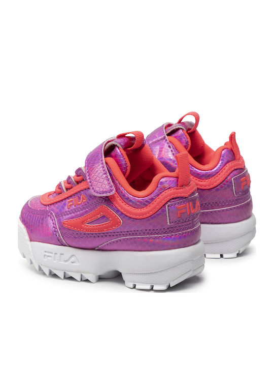 Disruptor E Kinder Sneakers mit Klettverschluss Fuchsie