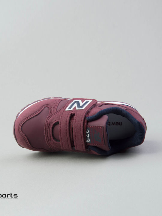 373 Classic Kids Sneakers with Scratch Burgundy
