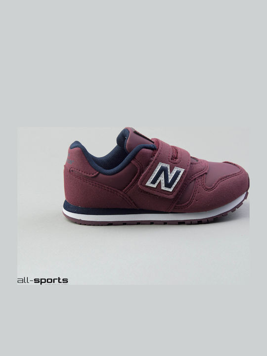 373 Classic Kids Sneakers with Scratch Burgundy