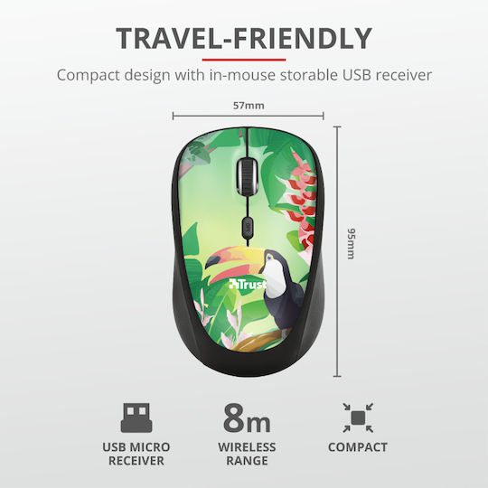 Trust Yvi Wireless Mini Mouse Multicolour