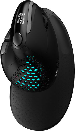 Delux M618XSD Wireless Ergonomic Bluetooth Vertical Mouse Black