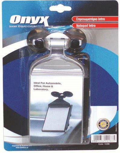 Autoline Onyx Intro Organizator documente auto Caiet cu ventuză + stilou intro Onyx