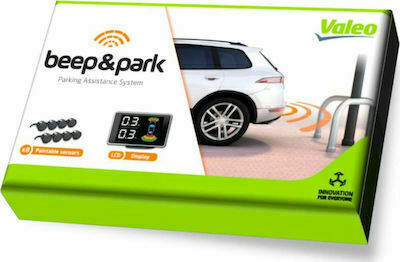 Valeo Car Parking System Beep & Park with Buzzer and 4 Sensors in Black Color