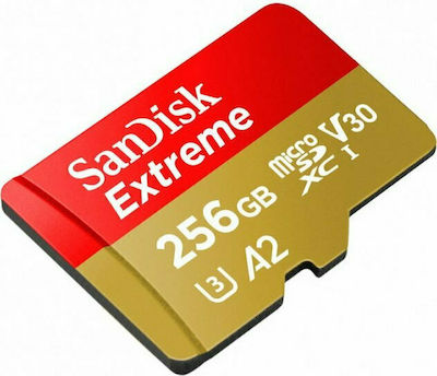 Sandisk Extreme microSDXC U3 V30 A2 UHS-I 160MB/s με αντάπτορα