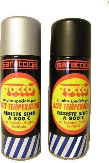 Saratoga High Temperature Enamel Spray auto Vopsea Auto Argintiu 200ml