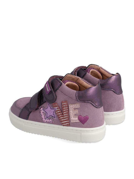 Kids Sneakers High Anatomic with Scratch Purple