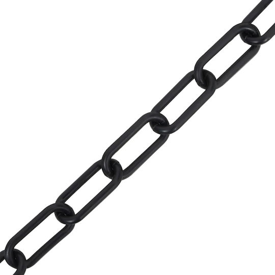 vidaXL Plastic Traffic Chain Black L100m