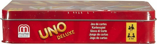 Επιτραπέζιο Παιχνίδι Uno Deluxe Card Game για 2-10 Παίκτες 7+ Ετών Mattel