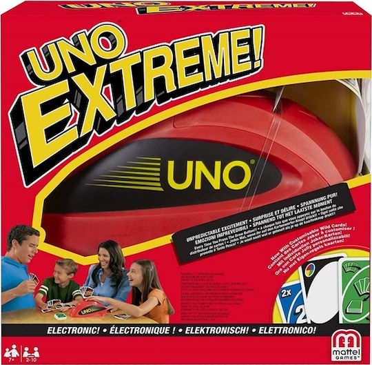 Επιτραπέζιο Παιχνίδι Uno Extreme για 2-10 Παίκτες 7+ Ετών Mattel
