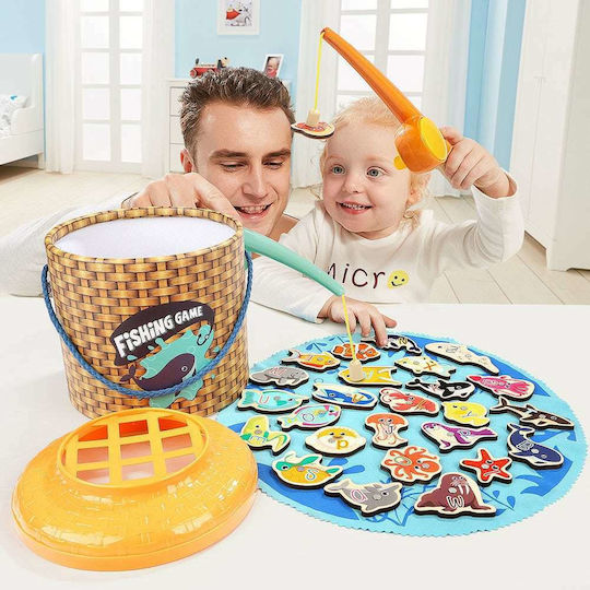 Top Bright Jucărie De Lemn De Pescuit Pescuit Pentru 3+ Ani