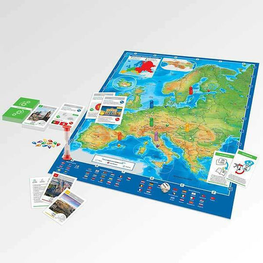 Board Game Ταξιδεύοντας Στην Ευρώπη Δεύτερη Έκδοση for 2-6 Players 10+ Years Old Desyllas
