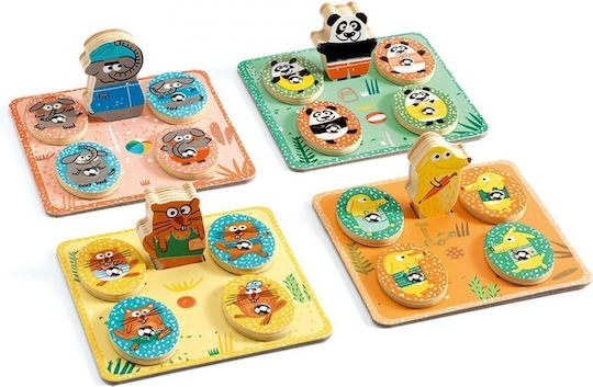 Djeco Wooden Fishing Game Set 4 Wooden Board Games For 2+ Years