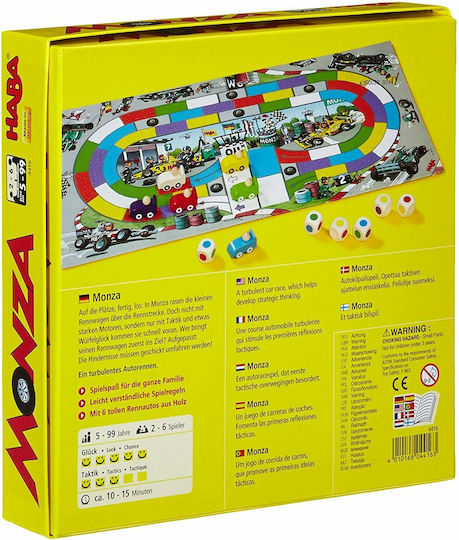 Board Game Φόρμουλες Μόνζα for 2-6 Players 5+ Years Old (EN) Haba