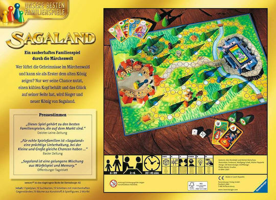 Joc de Societate Sagaland pentru 2-6 Jucători 6+ Ani (EN) Ravensburger