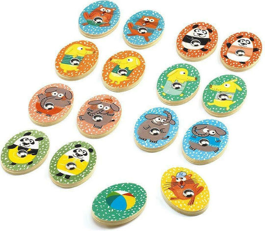 Djeco Holz-Angelspiel Ludo Park 4 Games
