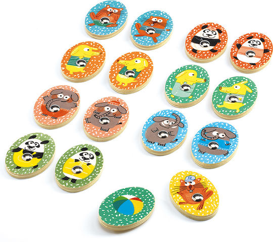 Djeco Holz-Angelspiel Ludo Park 4 Games