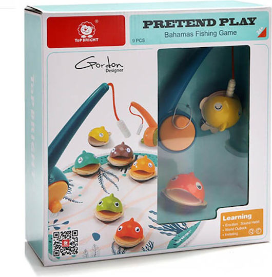Top Bright Дървена игра за риболов Bahamas Magnetic Fishing Game
