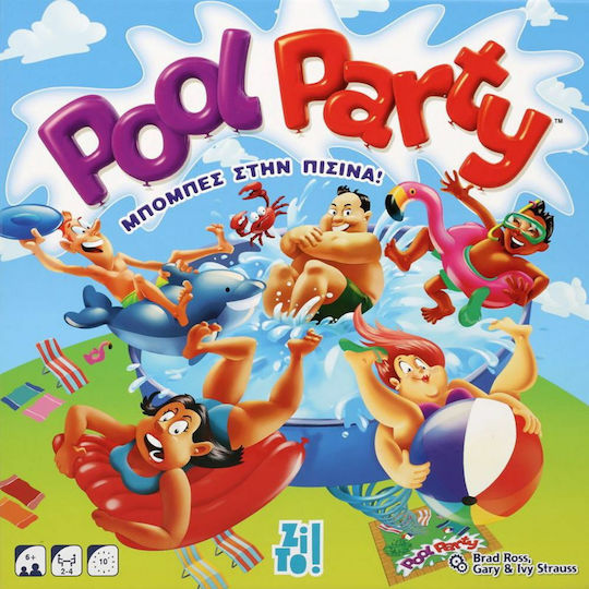 Επιτραπέζιο Παιχνίδι Pool Party Μπόμπες στην Πισίνα για 2-4 Παίκτες 5+ Ετών Zito!