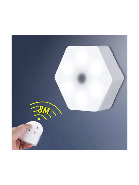 Dekorative Lampe Sechseck Weiß 6Stück