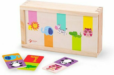 Board Game Ντόμινο με Άγρια Ζώα for 2+ Players 3+ Years Old (EN) Classic World