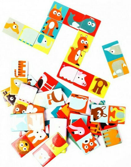 Board Game Ντόμινο Ζωάκια Διπλής Όψης for 1 Player 3+ Years Old (EN) Djeco