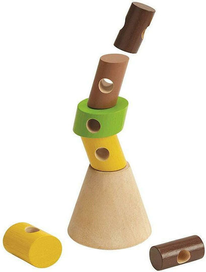 Board Game Stacking Logs for 1-2 Players 3+ Years Old (EN) Plan Toys