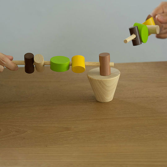 Board Game Stacking Logs for 1-2 Players 3+ Years Old (EN) Plan Toys