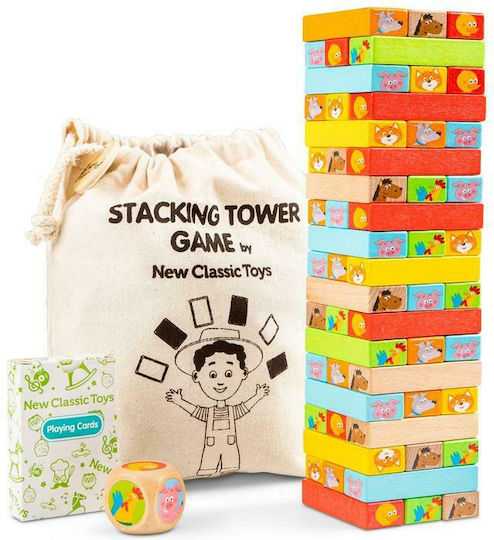 Joc de Societate Παιχνίδι Block Tower pentru 1 Jucător 3+ Ani 10807 (EN) New Classic Toys
